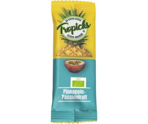 Kuivattu ananas-passionpatukka TROPICKS 20g