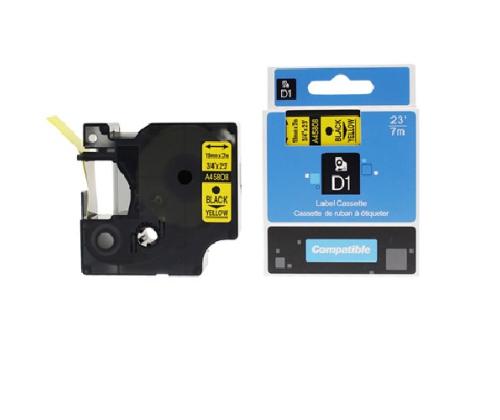 Kleepkirjalint/markeerimislint DYMO A45808 19mm must/kollasel analoog