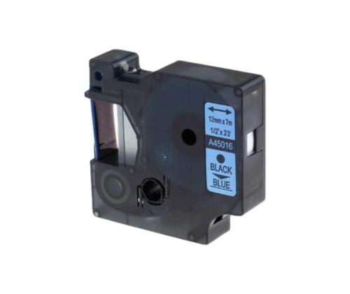 Kleepkirjalint/markeerimislint DYMO A45016 12mm must/sinisel analoog