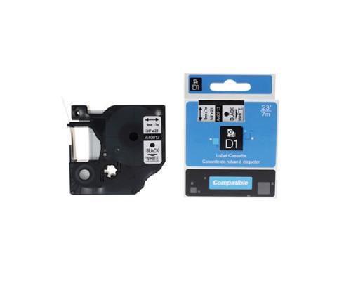 Kleepkirjalint/markeerimislint DYMO 40913 9mm must/valgel analoog