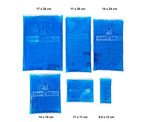 Kylmä-kuuma laukku Dispogel 14x18cm
