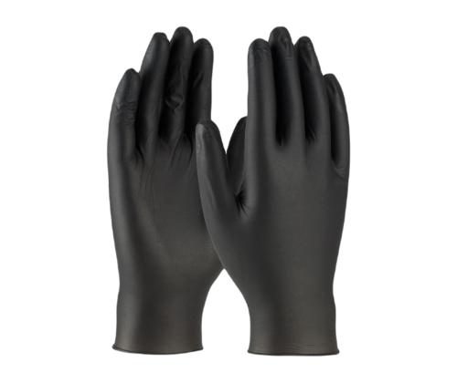 Kummikindad/nitriilkindad puudrita L must 100tk Santex