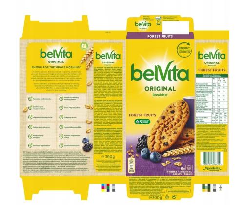 Keksejä BELVITA, metsämarja 300g