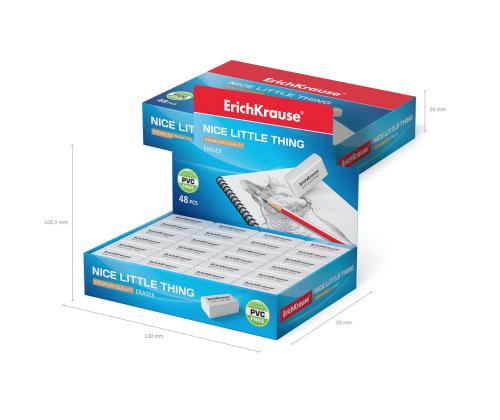 Pyyhekumi Erich Krause ER-301 valkoinen Dust-Free