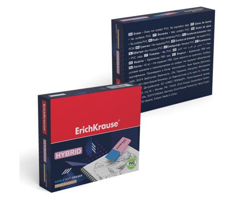 Pyyhekumi Erich Krause Hybrid sininen/punainen