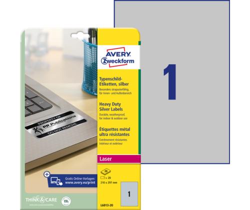 Kopio-lasertarra 210x297mm 20arkkia/pkt. ZW L6013 hopea