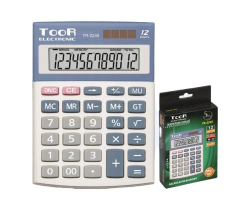 Pöytälaskin Toor TR-2245, 12 numeron näytöllä