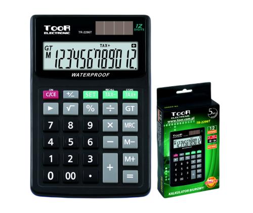Pöytälaskin Toor TR-2296 12 numeron näytölla