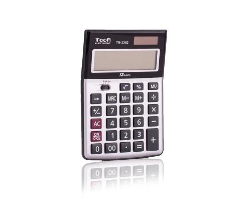 Pöytälaskin TOOR TR-2382 12-numeroinen hopeakotelo