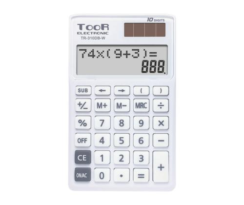 Pöytälaskin TOOR TR-310DB-W 10-numeroinen