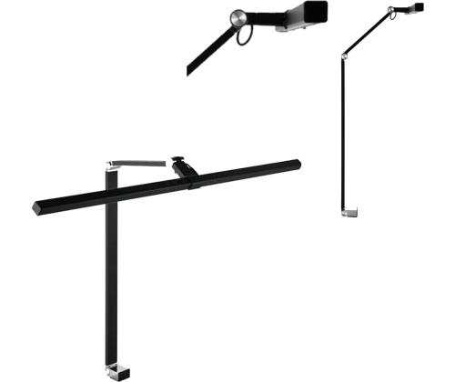 Pöytävalaisin ALCO Eico LED 11,5W ruuvikiinnityksellä musta
