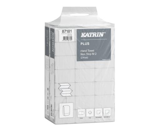 Lakanapyyhe 2-kerroksinen KATRIN Plus NonStop M2, Z-taitto 20,3x25,5cm 135 arkkia (87181)