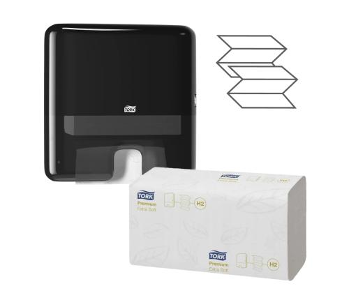 Lakanapyyhe 2-kerroksinen TORK Premium Extra Soft H2, 21x34cm 100 arkkia (100297)