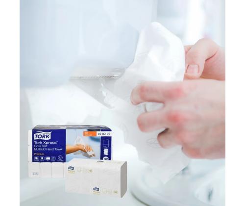 Lakanapyyhe 2-kerroksinen TORK Premium Extra Soft H2, 21x34cm 100 arkkia (100297)