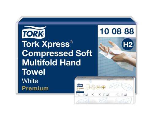 Lakanapyyhe 2-kerroksinen TORK Xpress Compressed Soft Multifold H2, 21,2x32cm 170 arkkia (100888)