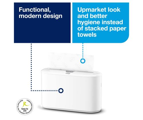 Pyyhepidike pöytään TORK Xpress® Countertop Multifold H2 valkoinen (552200)