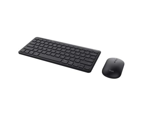 Näppäimistö + hiiri Langaton optinen EN LYRA 24843 TRUST