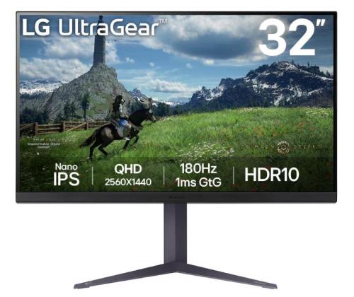 LCD-monitori LG 31.5" Paneeli IPS 2560x1440 16:9 180Hz 1 ms Pivot Korkeussäädettävä Kallistus Väri...