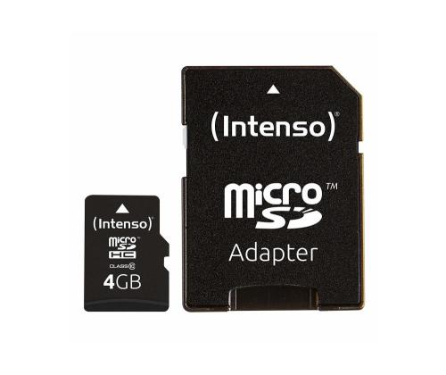 MUISTI MICRO SDHC 4GB C10/W/SOVITIN 3413450 INTENSO