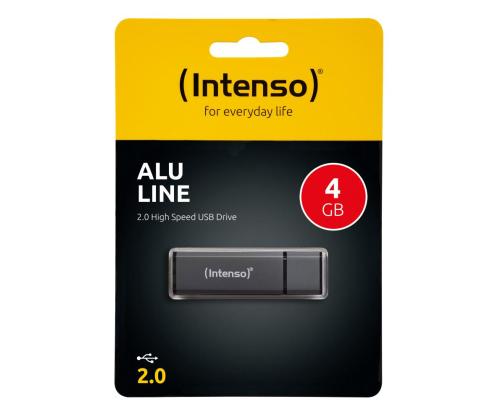 MUISTIASEMA FLASH USB2 4GB/MUSTA 3521451 INTENSO