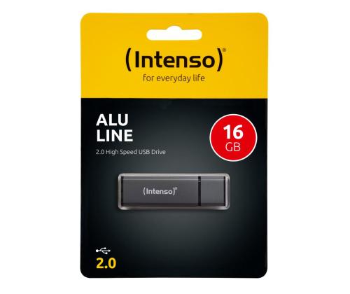 MUISTIASEMA FLASH USB2 16GB/ANTHRACITE 3521471 INTENSO