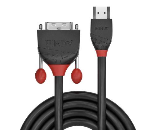 KAAPELI HDMI-DVI 2M/BLACK 36272 LINDY