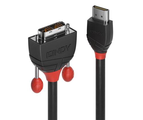 KAAPELI HDMI-DVI 2M/BLACK 36272 LINDY