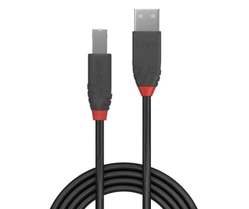 KAAPELI USB2 AB 2M/ANTHRA 36673 LINDY