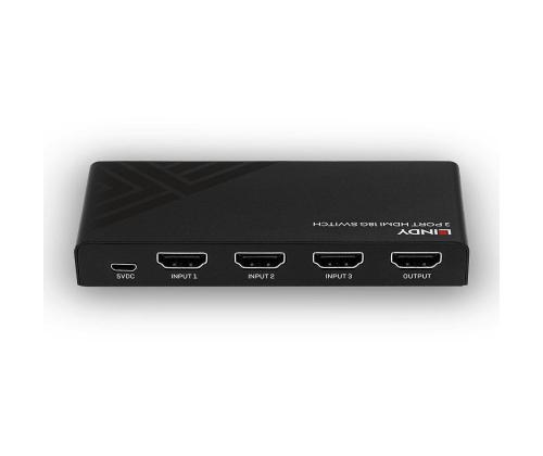 VIDEOKYTKIN HDMI 3PORT/38232 LINDY