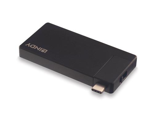 I/O TELAKOINTIASEMA USB-C/DST-MICRO 43336 LINDY