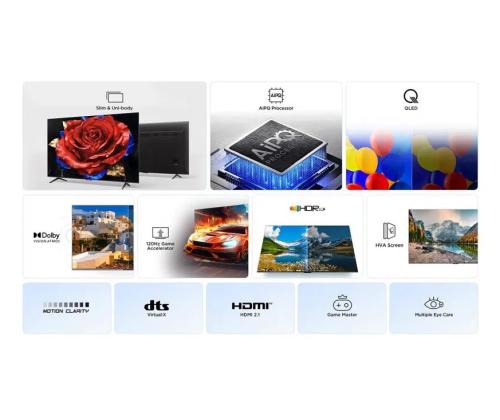 Televisio TCL 50 " 4K Ultra HD 3840 x 2160 pikseliä Flat 16:9 QLED 50T69C