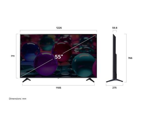 Televisio LG 55" 4K/Smart 3840x2160 Langaton LAN Bluetooth webOS 55UA73003LA 55UA73003LA