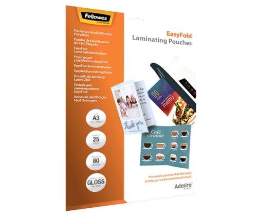 LAMINOINTIPUSSIT EASYFOLD/A3 80 25 KPL 5602001 FELLOWES