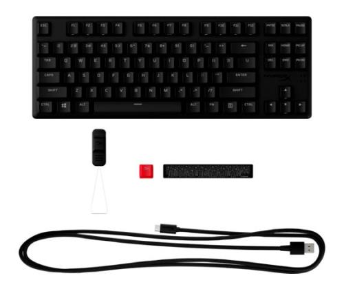 NÄPPÄIMISTÖ METALLISEOS ORIGINS CORE/PBT HX PUNAINEN 639N7AA#ABA HYPERX