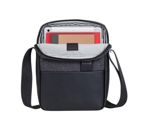 TABLETTIKOTELO CROSSBODY 11"/8811 BLACK MELANGE RIVACASE