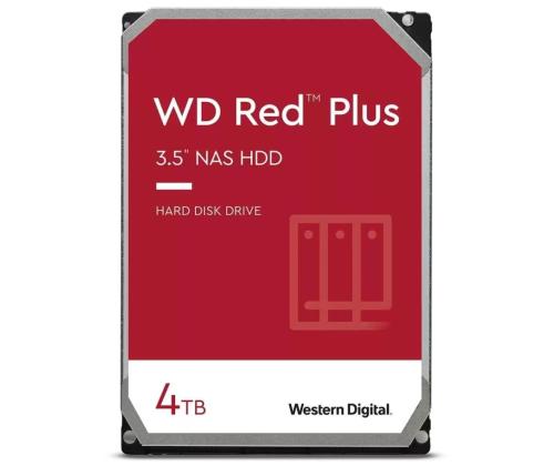 Kiintolevy WESTERN DIGITAL Red Plus 4TB SATA 3.0 128 MB 5400 rpm 3.5" WD40EFZX