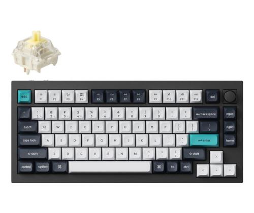 NÄPPÄIMISTÖ WRL Q1 MAX RGB/CARBON MUSTA Q1M-M4 KEYCHRO