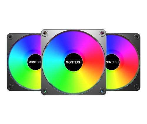 KOTELOTUULETIN 120MM GF120 V2/ARGB PWM 3I1(B) MONTECH