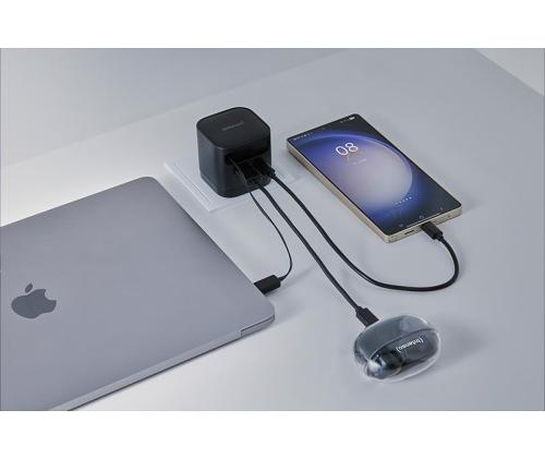 VIRTASOVITIN 1XUSB-A/1XUSB-C/MUSTA 7806522 INTENSO