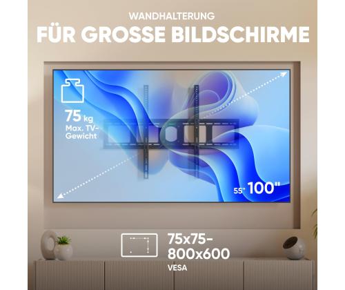 TV-sarja ACC WALL MOUNT/55-100"/MUSTA UF4-B ONKRON