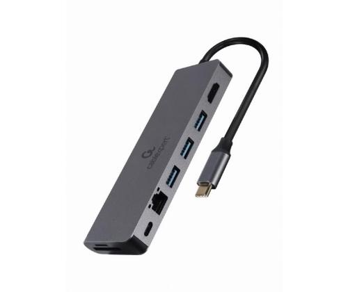 I/O-SOVITIN USB-C HDMI/USB3/5IN1:EEN A-CM-COMBO5-05 GEMBIRD