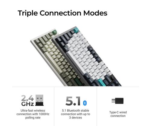 NÄPPÄIMISTÖ WRL Q6 MAX RGB/SHELL VALKOINEN Q6M-P4 KEYCHRO