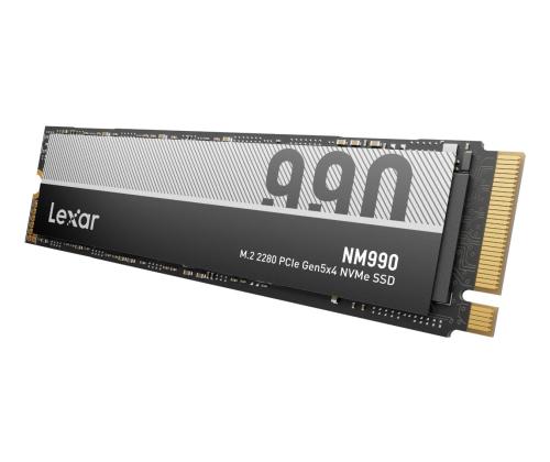 SSD LEXAR NM990 2TB M.2 NVMe Kirjoitusnopeus 10000 Mt/s Lukunopeus 14000 Mt/s 2.45mm TBW..