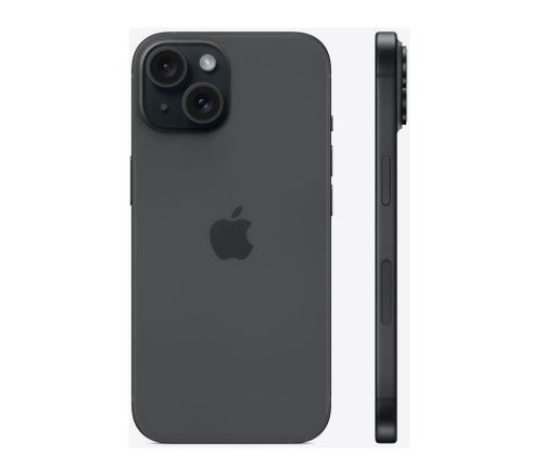 REFURB. PUHELIN IPHONE 15/128GB MUSTA GR.A OMENA UUSITTU