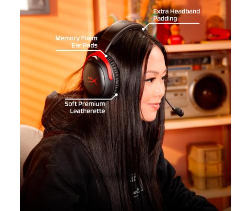 KUULOKKEET HYPERX CLOUD III S WRL/WL BLK-RED GAM A59Z0AA HYPERX HYPERX