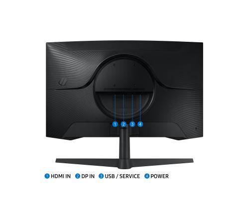 LCD-monitori SAMSUNG 27 " 2560 x 1440 pikseliä Wide Quad HD Native kuvasuhde 16:9 LED Curved..