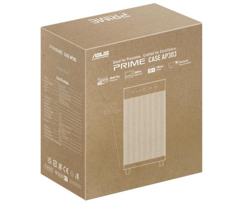 Kotelo ASUS ATX/micro ATX/Mini-ITX Musta Midi Tower PC PRIME AP303 MESH BLACK 90DC00V0-B30000