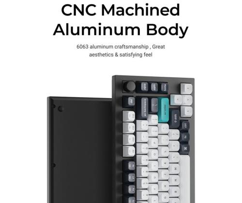 NÄPPÄIMISTÖ WRL Q1 MAX RGB/CARBON MUSTA Q1M-M4 KEYCHRO