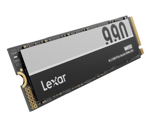 SSD LEXAR NM990 4TB M.2 NVMe Kirjoitusnopeus 11000 Mt/s Lukunopeus 14000 Mt/s 2.45mm TBW..