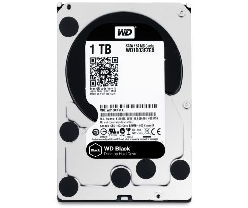 Kiintolevy WESTERN DIGITAL Musta 1TB SATA 3.0 64 MB 7200 rpm 3.5" WD1003FZEX